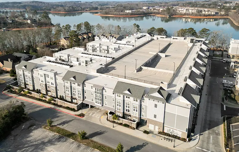 aerial view of the cove at Clemson community